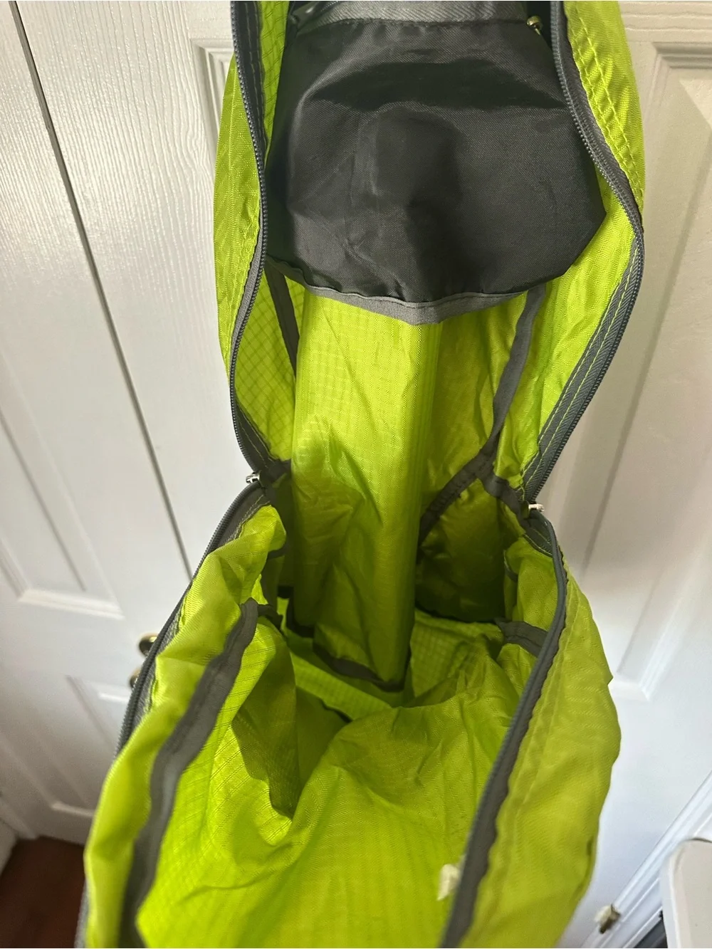 Wilcor Outdoors Packable Lightweight Daypack Backpack in Lime Green & Grey